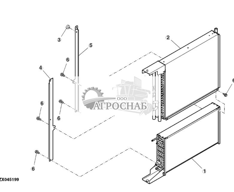 Охладитель масла и конденсатор системы кондиционирования, стандартный - ST753443 1132.jpg
